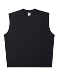 Men's Plain Crewneck Loose Vest