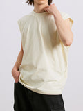 Men's Plain Crewneck Loose Vest