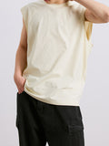 Men's Plain Crewneck Loose Vest