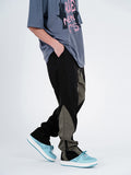 Men's Retro Color Block Casual Jogger Pants