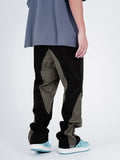 Men's Retro Color Block Casual Jogger Pants