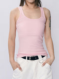 Plain Round Neck Slim Fit Tank Top