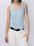 Plain Round Neck Slim Fit Tank Top