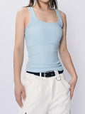 Plain Round Neck Slim Fit Tank Top