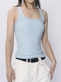 Plain Round Neck Slim Fit Tank Top