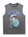 Men's Retro Distressed Street Style Casual Vest