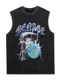 Men's Retro Distressed Street Style Casual Vest