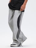 Men's Contrast Stripe Sports Straight Leg Pants