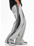 Men's Contrast Stripe Sports Straight Leg Pants