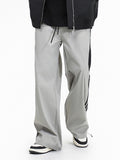 Men's Contrast Stripe Sports Straight Leg Pants