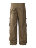 Men's Large Pocket Pleated Loose Cargo Pants