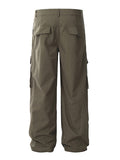 Men's Large Pocket Pleated Loose Cargo Pants