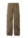 Men's Large Pocket Pleated Loose Cargo Pants