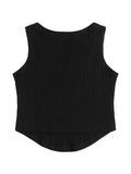 Schlichtes Tanktop mit süßer Schleife im Retro-Stil