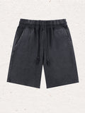 Men's Retro Washed Distressed Shorts