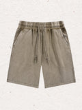 Men's Retro Washed Distressed Shorts