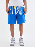 Men's Contrast Letter Print Casual Loose Shorts