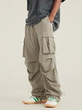 Men's Pleated Drawstring Quick Dry Cargo Pants