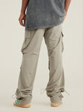 Men's Pleated Drawstring Quick Dry Cargo Pants