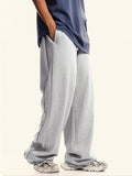 Men's plain loose sweatpants Wide Leg Pants