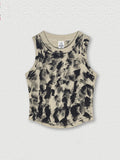 Washed Distressed Slim Fit Tank Top