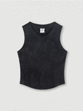 Washed Distressed Slim Fit Tank Top