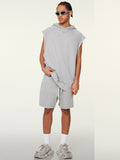 Men's Loose Hooded Sports Vest