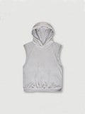 Gilet de sport ample à capuche pour hommes