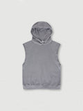 Gilet de sport ample à capuche pour hommes