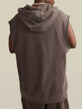 Men's Loose Hooded Sports Vest