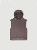 Gilet de sport ample à capuche pour hommes