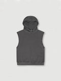 Gilet de sport ample à capuche pour hommes