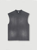 Gilet de sport rétro délavé ombré pour hommes