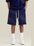 Men's Vintage Washed Ombre Casual Shorts