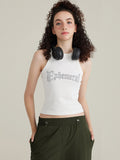 Weißes Tanktop mit „Washed Hot Diamond“-Aufdruck