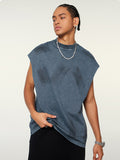 Men's Retro Distressed Loose Casual Vest