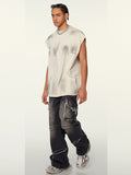 Men's Retro Distressed Loose Casual Vest