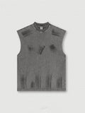 Men's Retro Distressed Loose Casual Vest