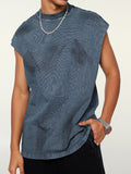 Men's Retro Distressed Loose Casual Vest