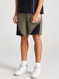 Men's Contrast Color Stitching Casual Sports Shorts