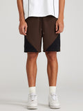 Men's Contrast Color Stitching Casual Sports Shorts