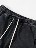 Men's Black Casual Loose Shorts