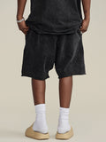 Men's Black Casual Loose Shorts