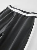 Men's Contrast Color Stitching Sports Straight Leg Pants