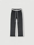 Men's Contrast Color Stitching Sports Straight Leg Pants