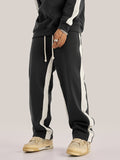 Men's Contrast Color Stitching Sports Straight Leg Pants