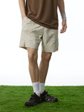 Short de sport de loisirs en plein air uni pour hommes