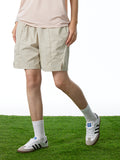 Short de sport de loisirs en plein air uni pour hommes