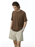 Short de sport de loisirs en plein air uni pour hommes