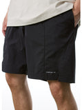 Short de sport de loisirs en plein air uni pour hommes